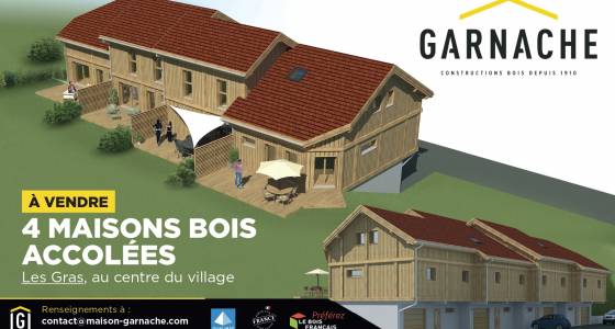 Création de 4 Maisons Bois Accolées - Les Gras